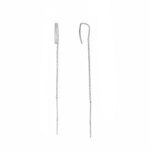 Pendientes de Cadena de Plata Salvatore Plata 213A0403