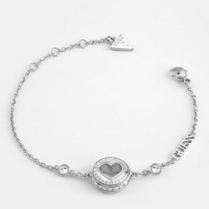 Pulsera Guess Corazón Rolling Hearts JUBB03344JWRHS