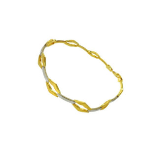 Pulsera de Oro Bicolor PU010319