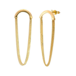 Pendientes de Oro con Cadenas PE011403